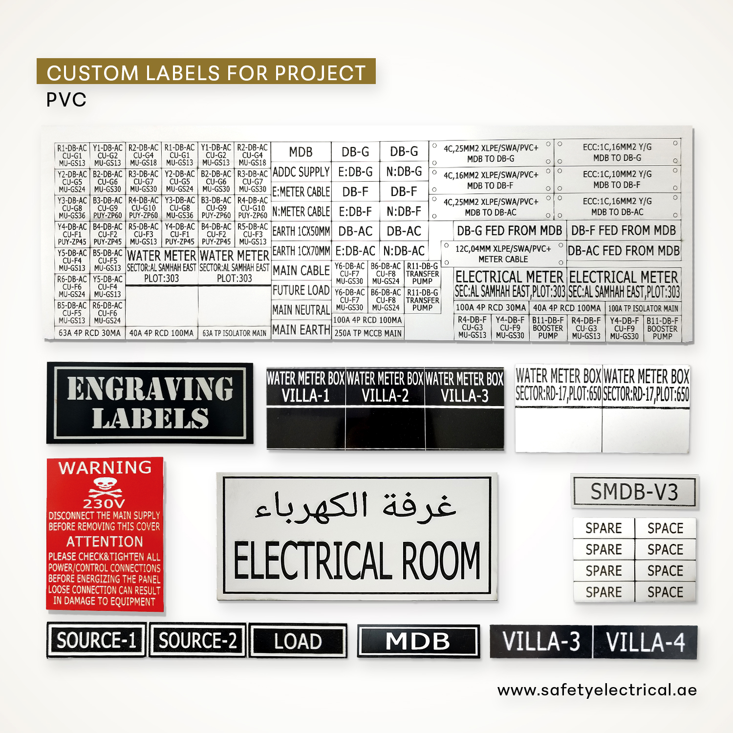 Engraving Label Sample 1